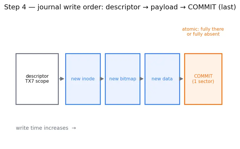 Figure — Journaling — why, how it works