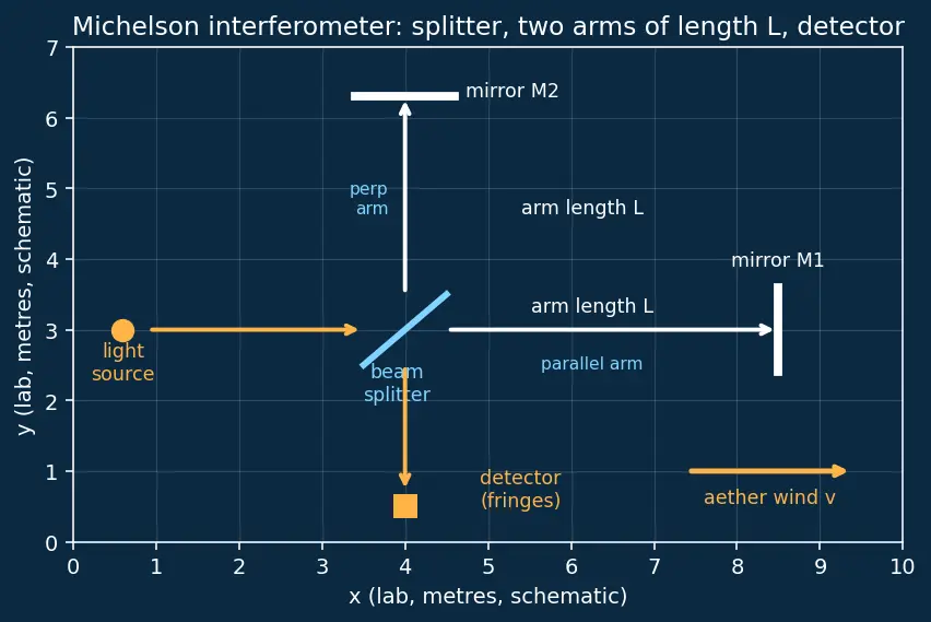 Figure — Special relativity — Michelson-Morley experiment