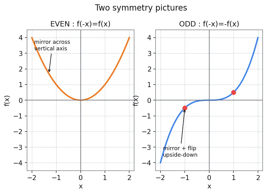 Figure — Half-range sine and cosine series