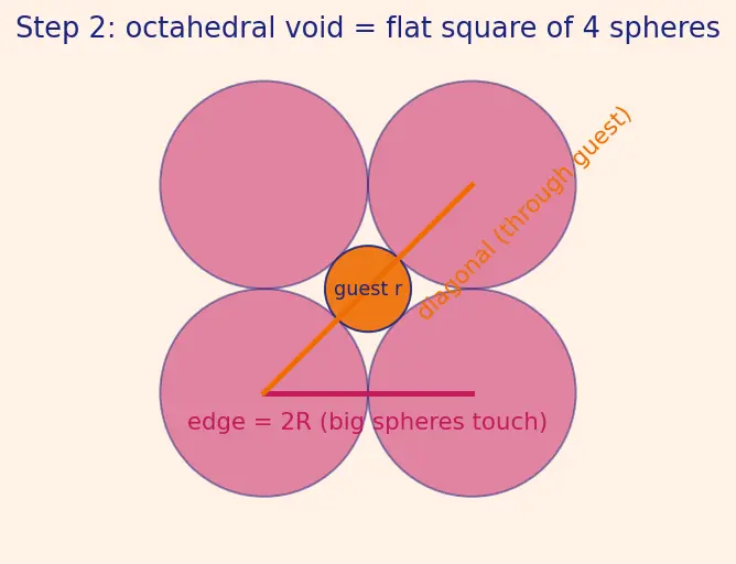 Figure — Coordination number, voids (tetrahedral, octahedral)