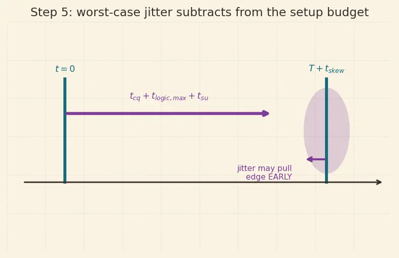Figure — Clock skew and jitter