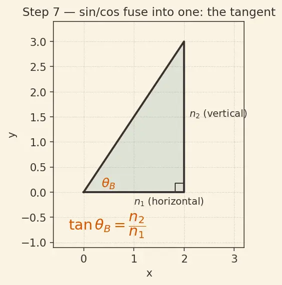 Figure — Polarization — Malus's law, Brewster's angle derivation