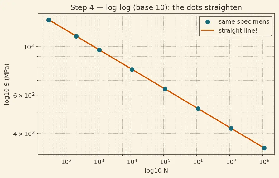 Figure — Fatigue — S-N curves, Miner's rule