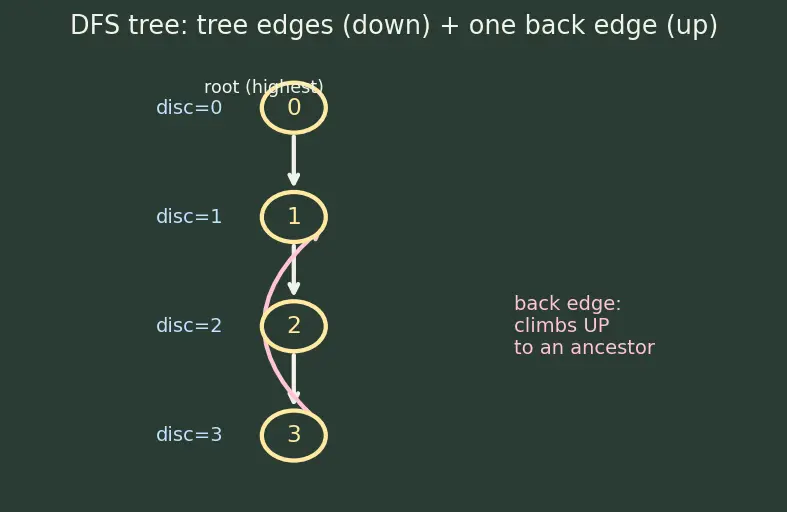 Figure — Articulation points and bridges — Tarjan's low-link values