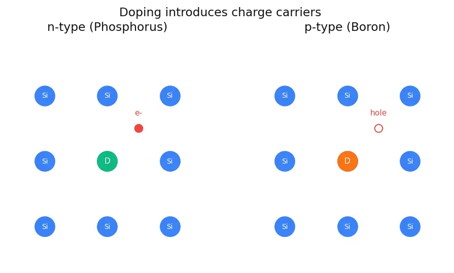 Figure — Intrinsic vs extrinsic semiconductors