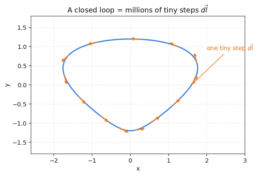 Figure — Ampere's circuital law — magnetostatic form