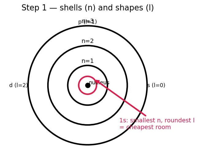 Figure — Aufbau principle — order of filling (Madelung rule, n + l)