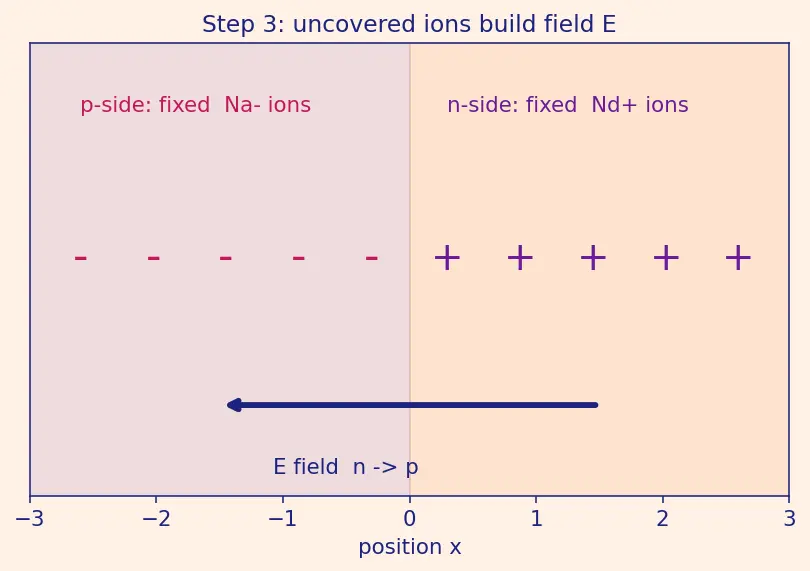 Figure — Formation of a PN junction