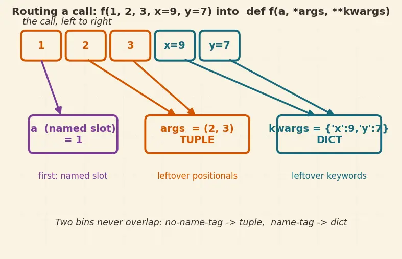 Figure — ` - args` and ` - kwargs` — flexible argument passing