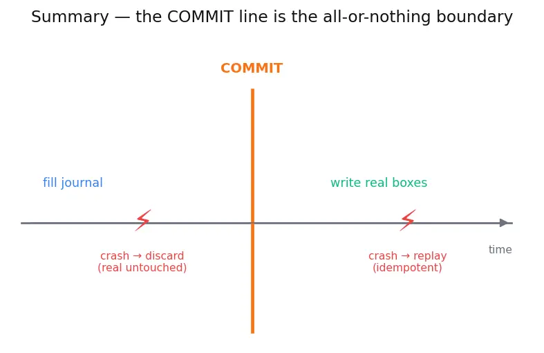 Figure — Journaling — why, how it works