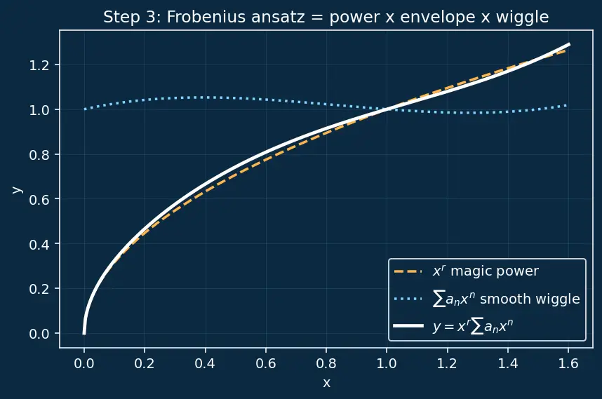 Figure — Frobenius method — regular singular points