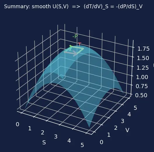 Figure — Maxwell relations — derivation from each potential