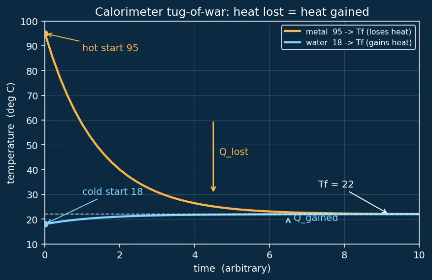 Figure — Specific heat capacity — calorimetry