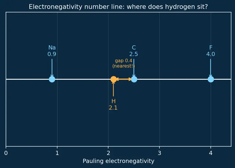 Figure — Position of hydrogen in the periodic table (anomalous)
