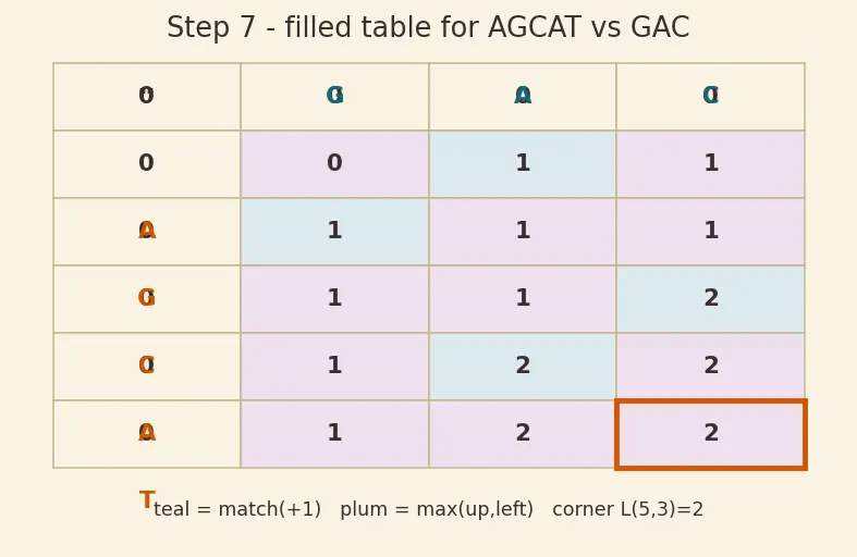 Figure — DP problems — Longest Common Subsequence (LCS)