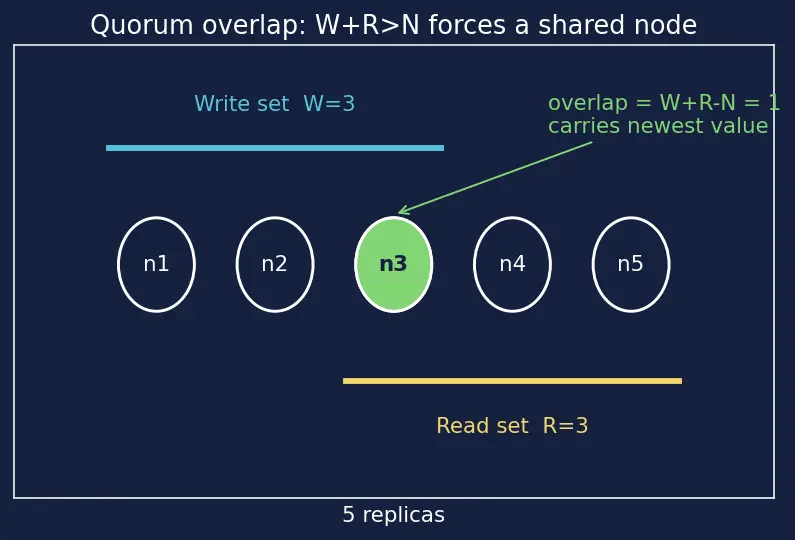 Figure — CAP theorem — consistency, availability, partition tolerance