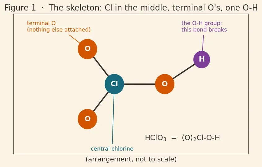 Figure — Oxoacids of halogens — HClO, HClO₂, HClO₃, HClO₄ — acidity trend