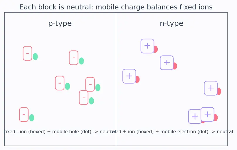Figure — Formation of a PN junction