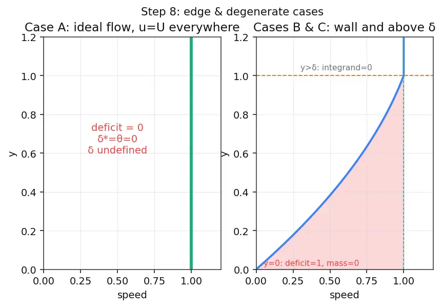 Figure — Boundary layer thickness, displacement thickness, momentum thickness