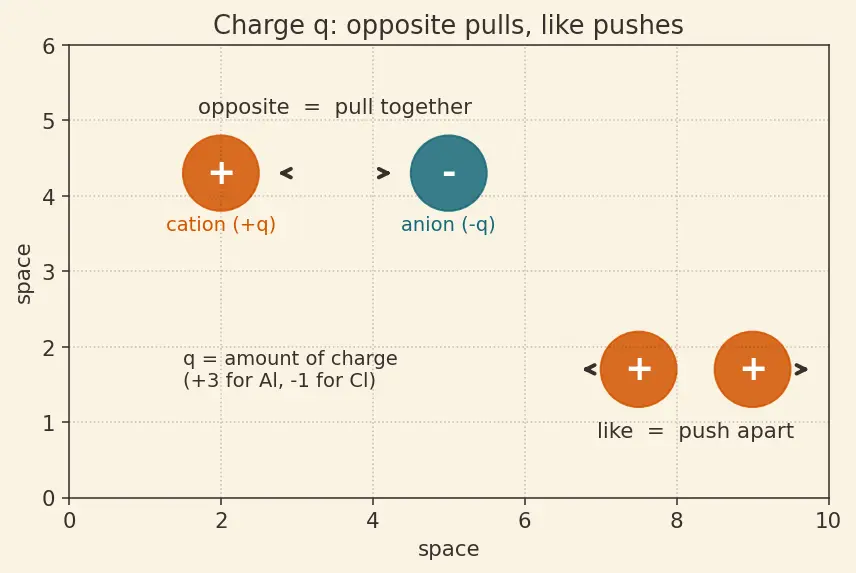 Figure — Fajan's rules — covalent character in ionic compounds