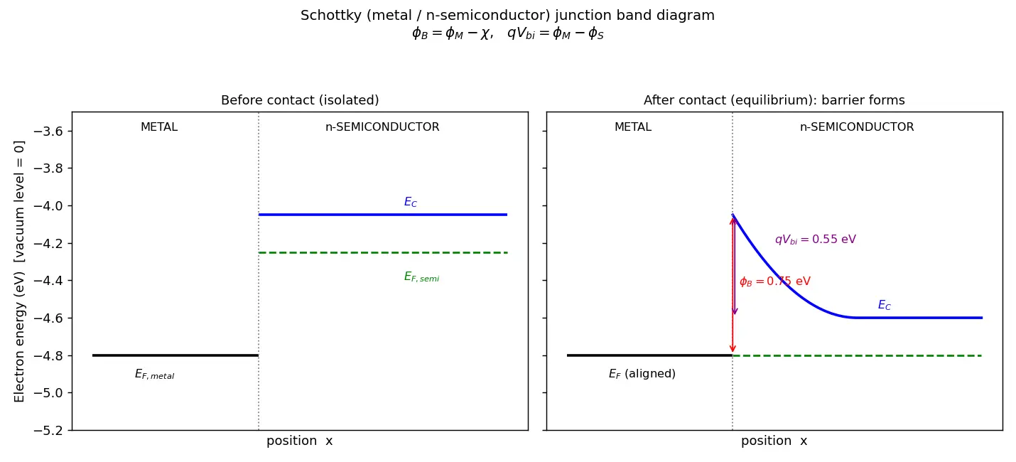 Figure — Schottky diodes and metal-semiconductor junctions