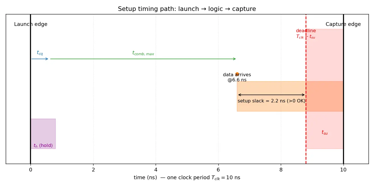 Figure — Timing analysis basics (static timing)