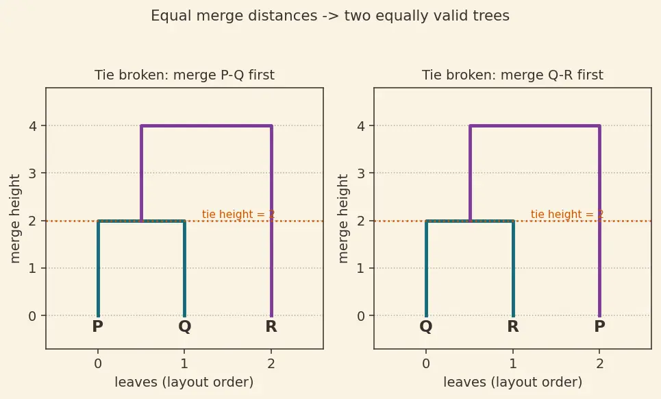 Figure — Dendrograms and linkage methods