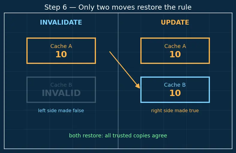 Figure — Cache coherence problem