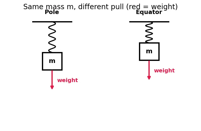Figure — Variation of g — with altitude, latitude, depth