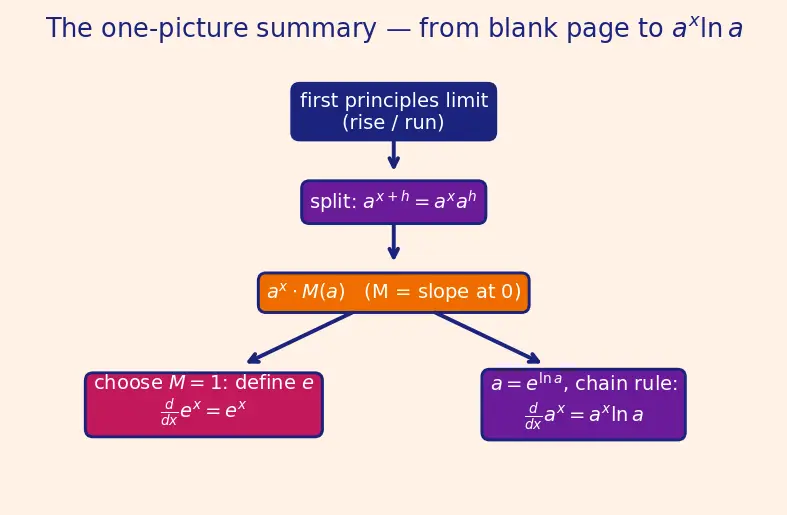 Figure — Derivatives of eˣ and aˣ — proofs