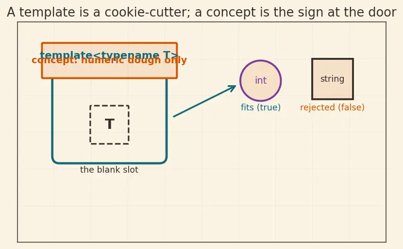 Figure — Concepts (C++20) — constraining templates