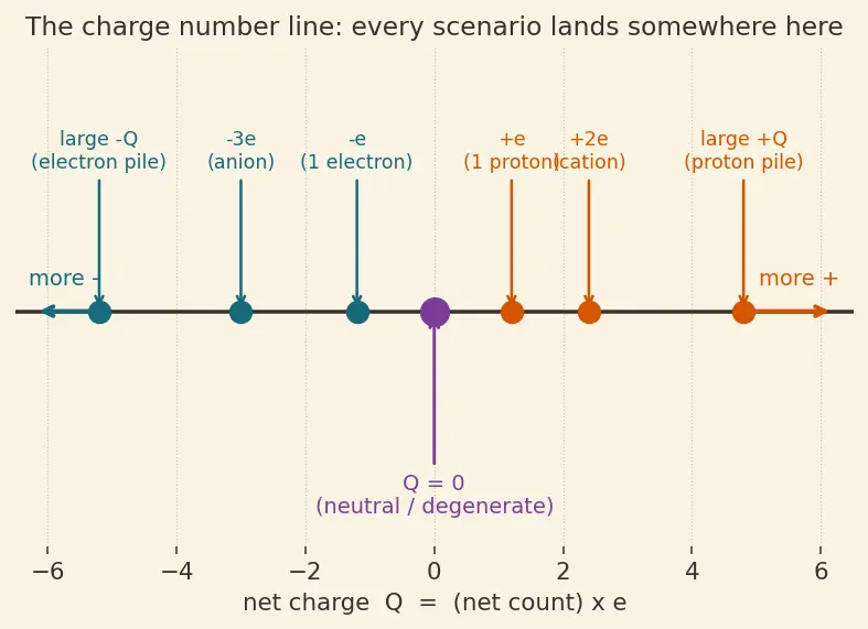 Figure — Define electric charge, electron, proton, and the coulomb