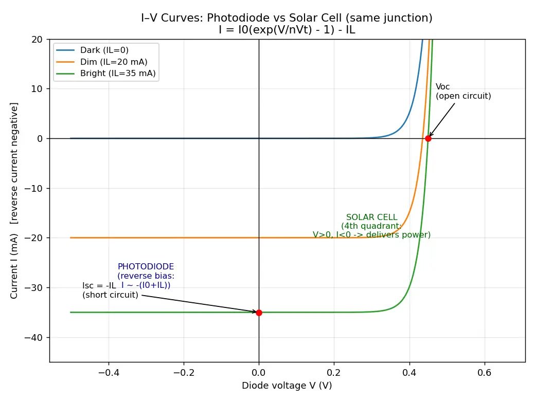 Figure — Photodiodes and solar cells
