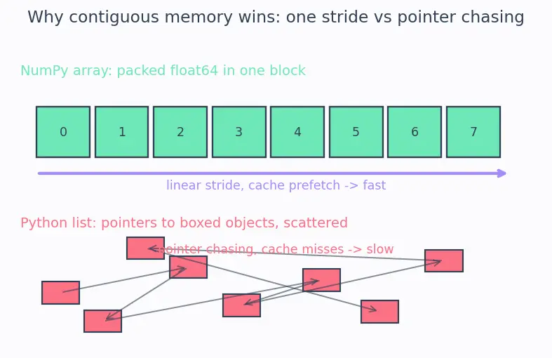 Figure — Vectorization — avoiding Python loops, speed comparison