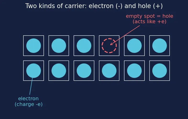 Figure — Drift current and electric field