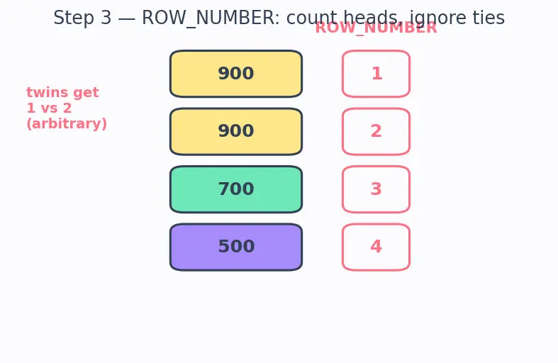 Figure — Window functions — ROW_NUMBER, RANK, DENSE_RANK, LAG, LEAD