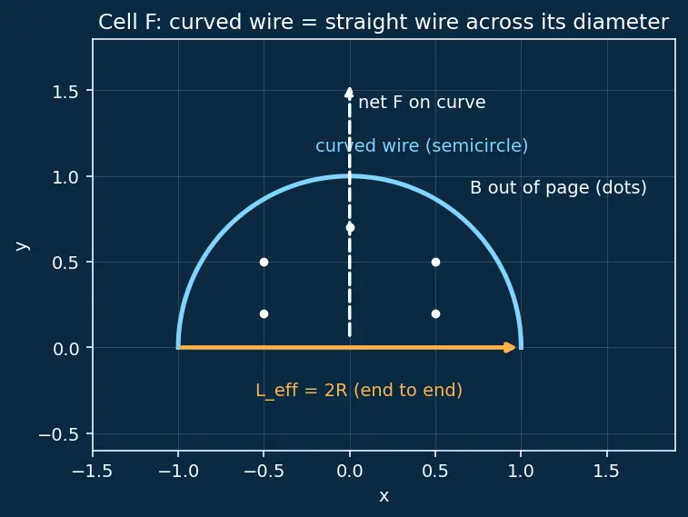 Figure — Magnetic force on current-carrying conductor