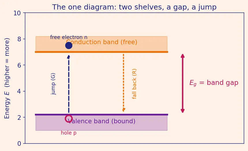 Figure — Electron-hole pair generation