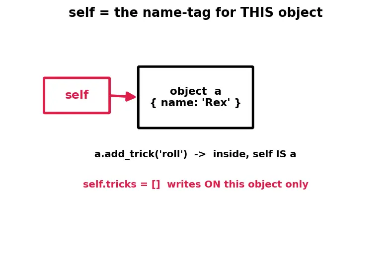Figure — Instance attributes vs class attributes
