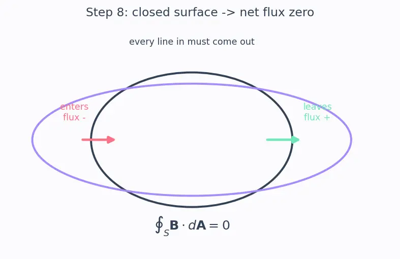 Figure — Magnetic flux Φ = ∫B·dA