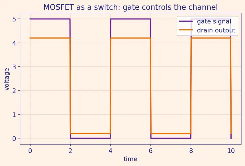 Figure — MOSFET as a switch