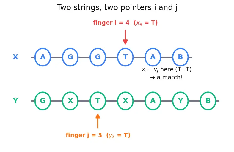 Figure — DP problems — Longest Common Subsequence (LCS)