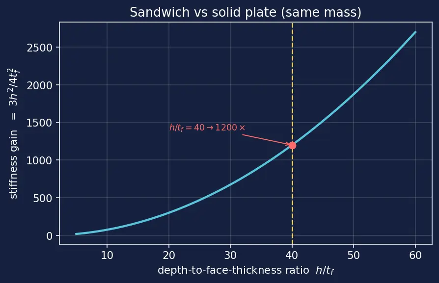 Figure — Sandwich structures — face sheets, core
