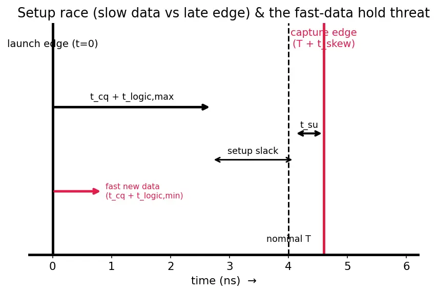 Figure — Clock skew and jitter