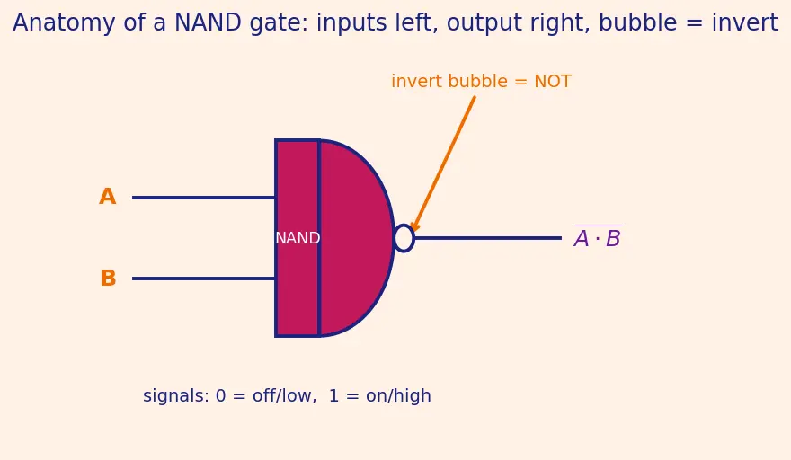 Figure — Universal gates (NAND - NOR completeness)