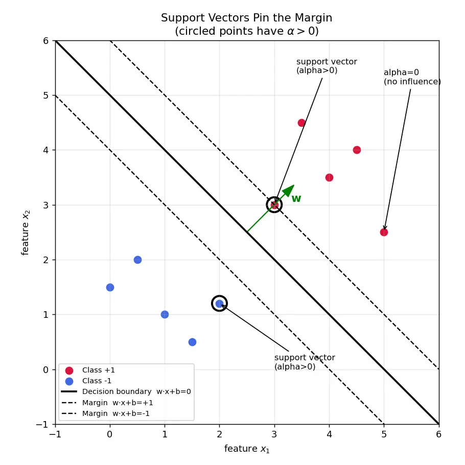 Figure — Support vectors interpretation