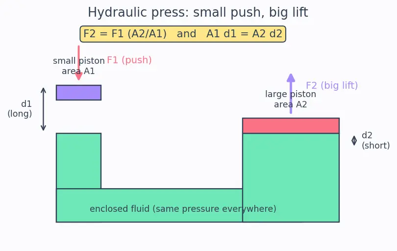 Figure — Pascal's law — pressure transmits equally