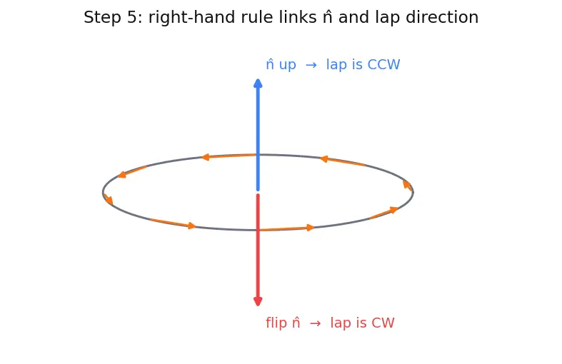 Figure — Stokes' theorem — statement, curl-circulation connection