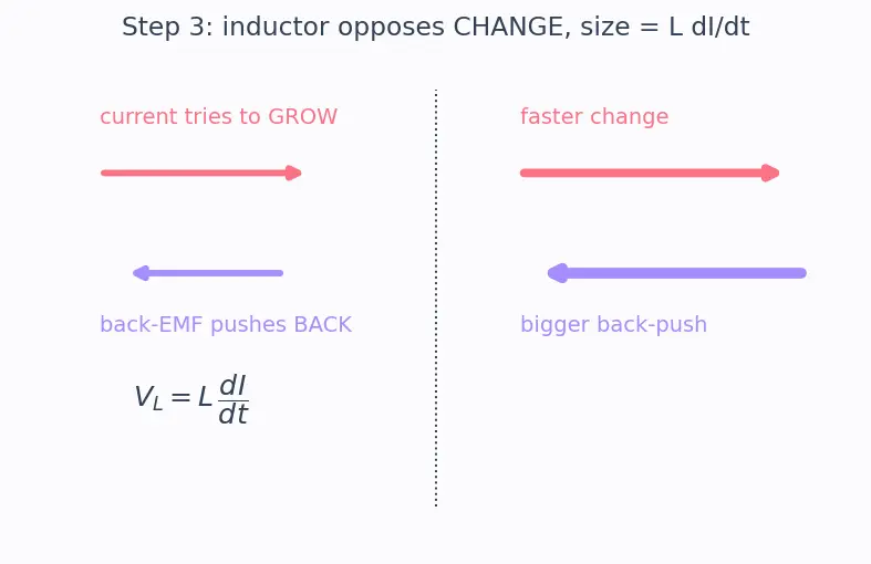 Figure — RL circuit — growth and decay of current