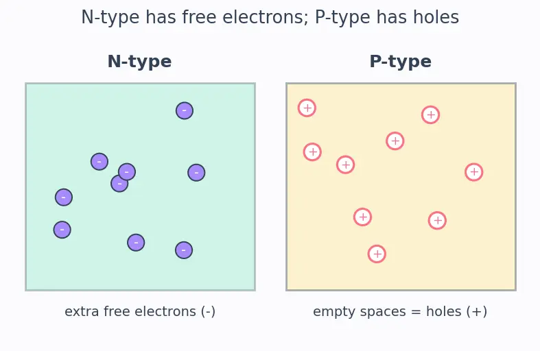 Figure — BJT structure (NPN and PNP)